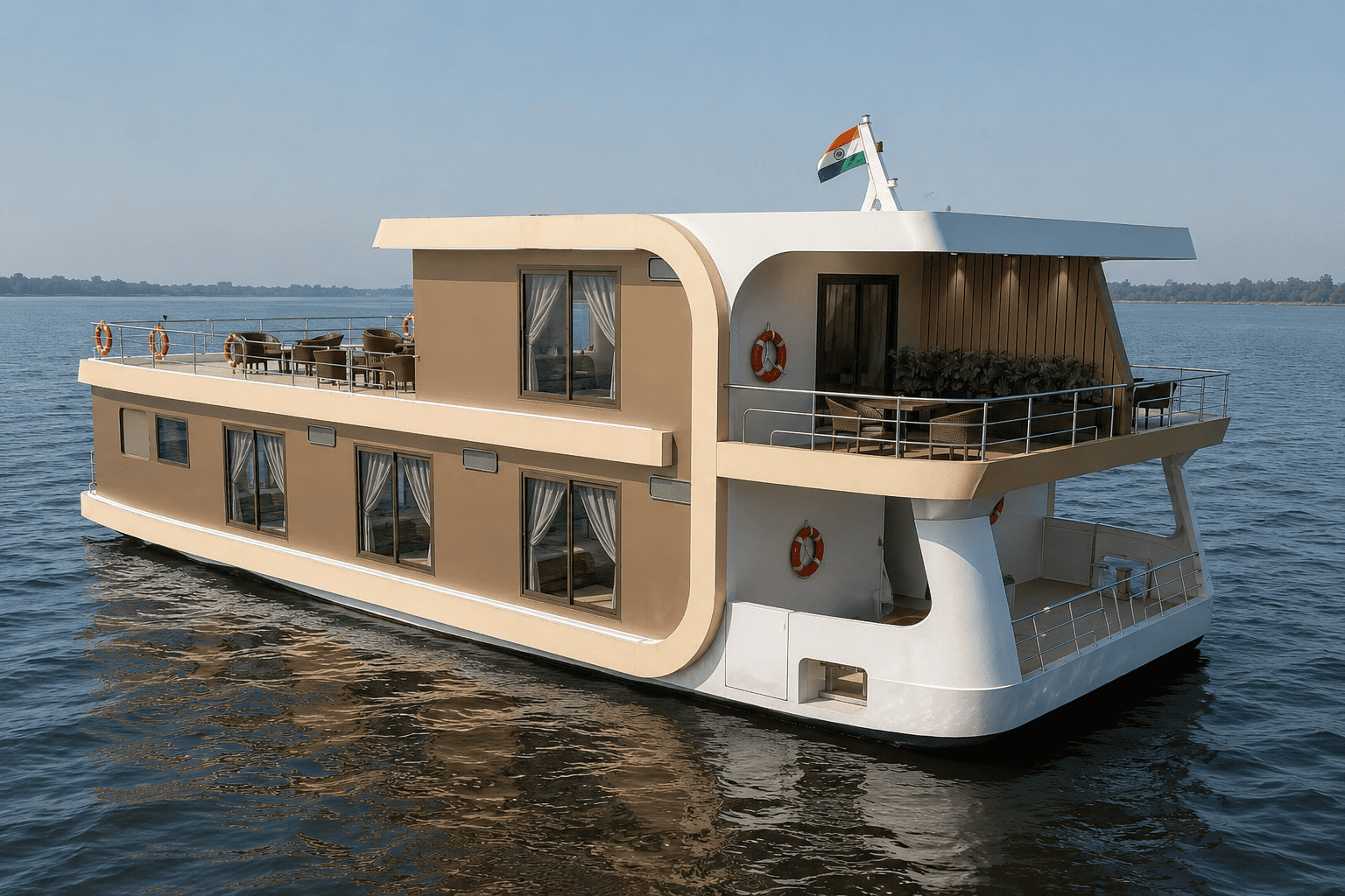 22 m Houseboat (8 Bedrooms)